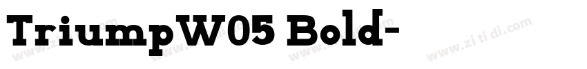 TriumpW05 Bold字体转换